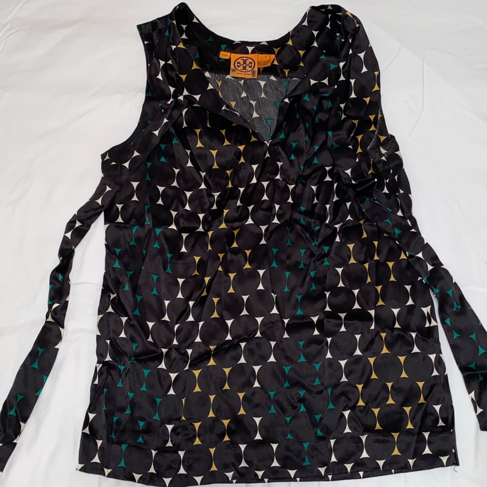 Multicolored polka dot Tory Burch blouse